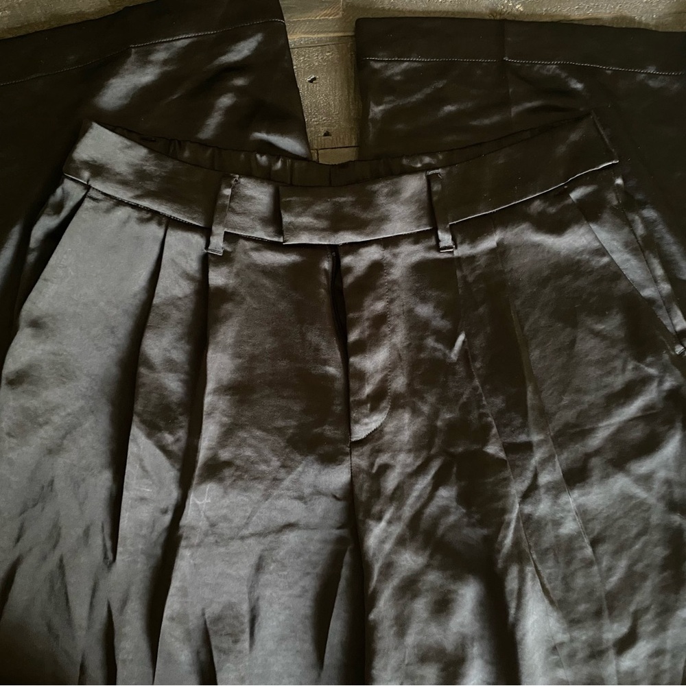 A New Day Black Satin Pants size 12